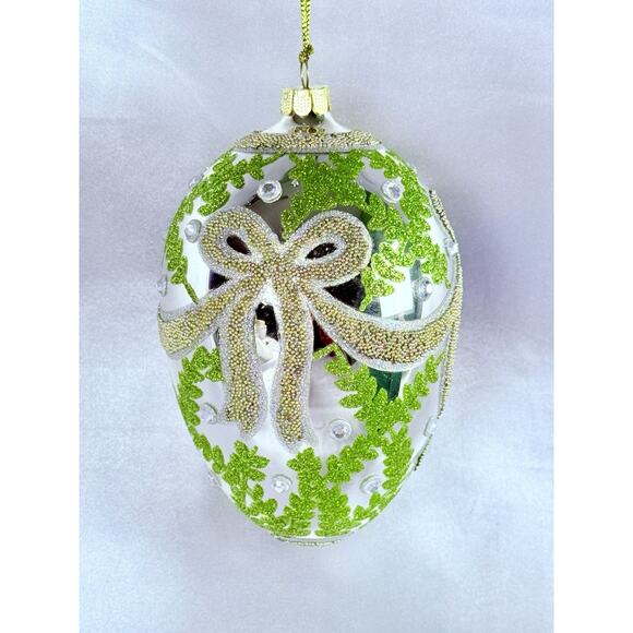 Joan Rivers Winter Palace Egg Ornament JR Metal Tag Box Hand Painted NIB - Picture 4 of 13